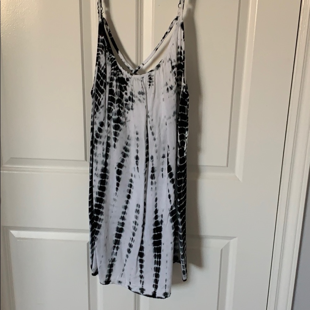 Tie-dye print dress